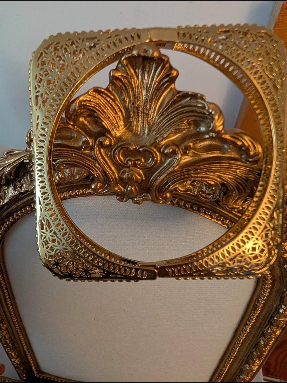 Gold Filigree Bracelet and Ring Size 7.5 - Picture 7 of 14